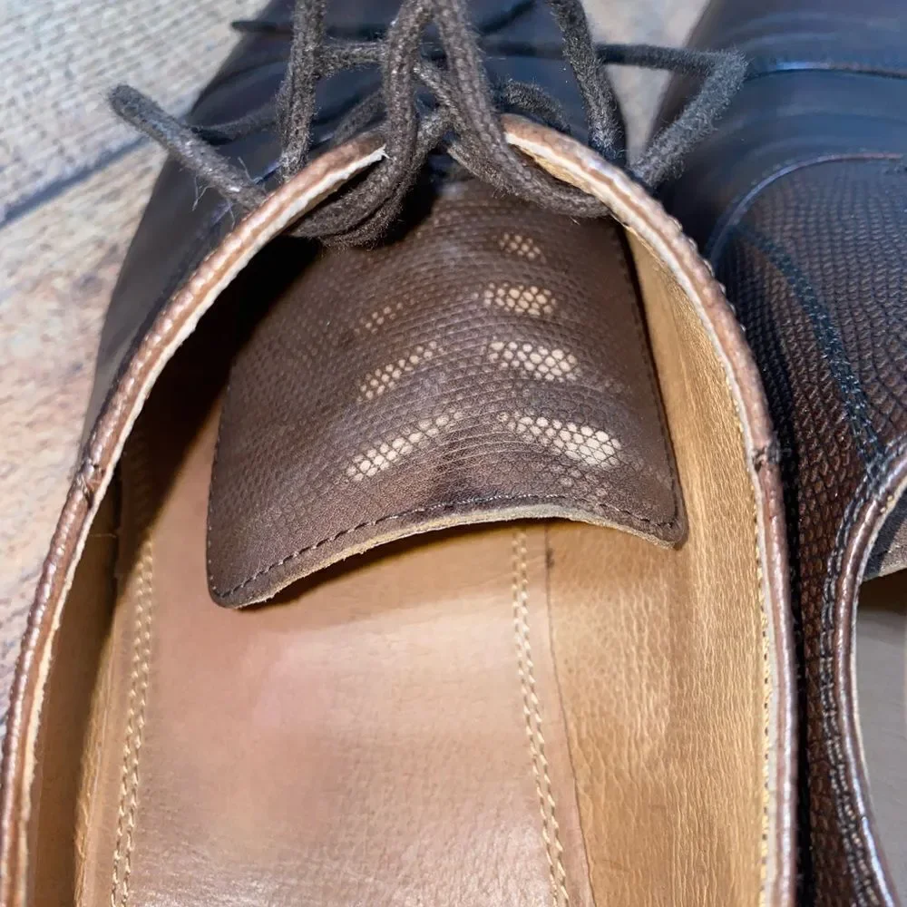 Warfield & Grand leather Oxfords cap toe dress shoe